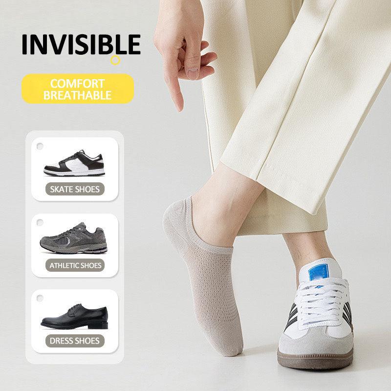No-Show Mesh Socks - Non-Slip, Breathable & Anti-Odor Sports Socks