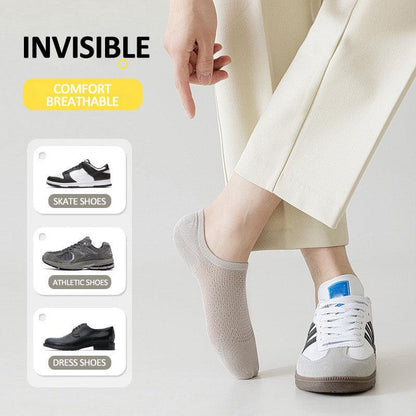 No-Show Mesh Socks - Non-Slip, Breathable & Anti-Odor Sports Socks