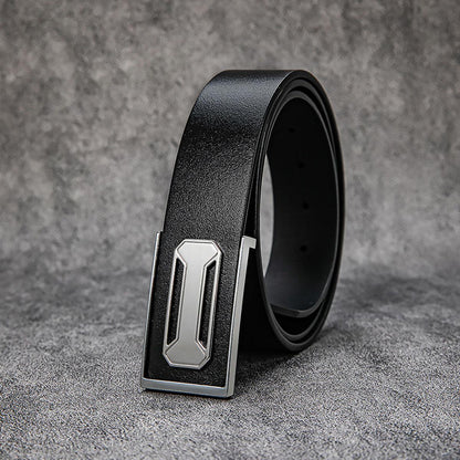 Premium Top-Grain Leather Belt – High-End Business & Casual Men's Dress Strap