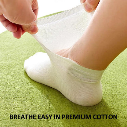Premium Cotton No-Show Socks - Breathable & Odor-Free