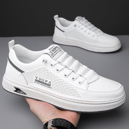 Fashionable retro all-match low-top genuine leather casual shoes