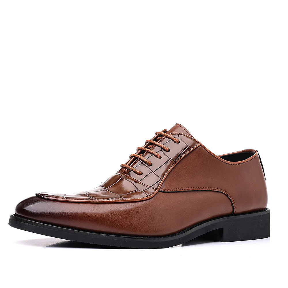 Runeasily Genuine Leather Dress Shoes