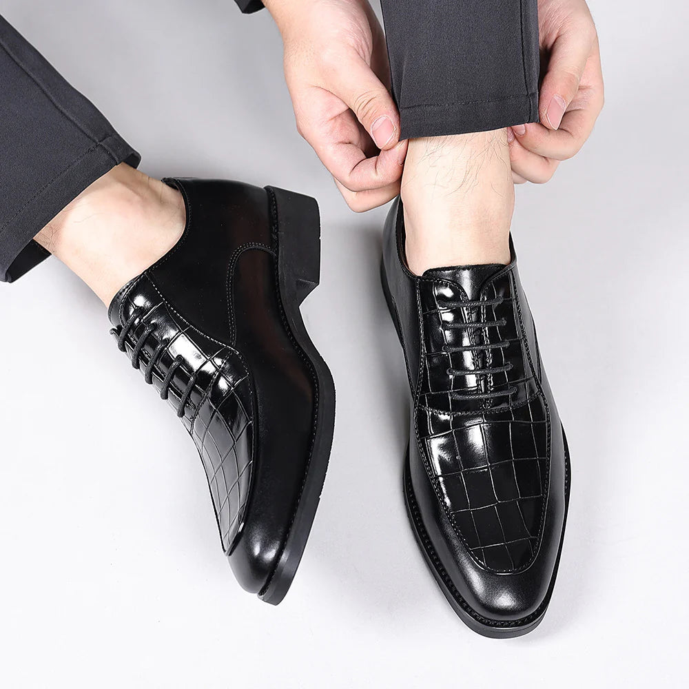 Runeasily Genuine Leather Dress Shoes
