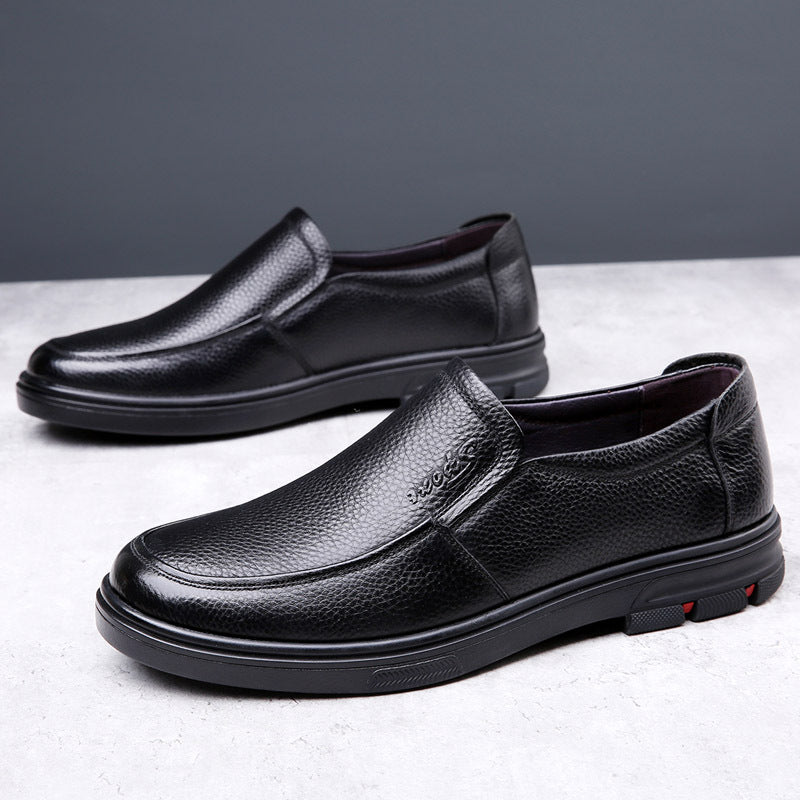 Soft sole lightweight breathable leather loafers