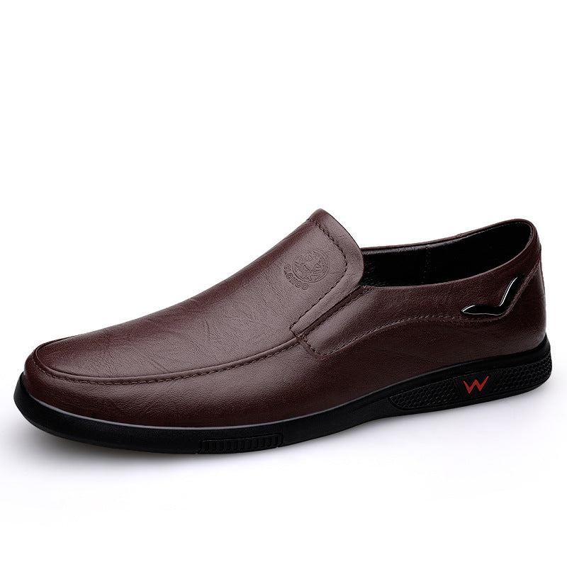 Business casual leather shoes loafers