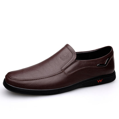 Business casual leather shoes loafers