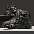 New Stylish Lightweight Comfortable Versatile Leather Platform Sneakers