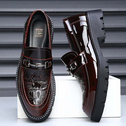 Luxury Crocodile Print Loafers for Men | Unmatched Comfort in Business Casual Style