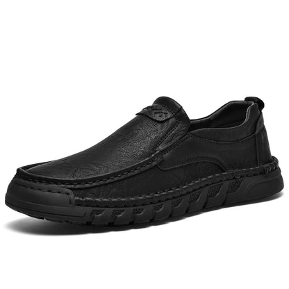 Artisan Hand-Stitched Men's Loafers - Comfortable Slip-On Casual Shoes
