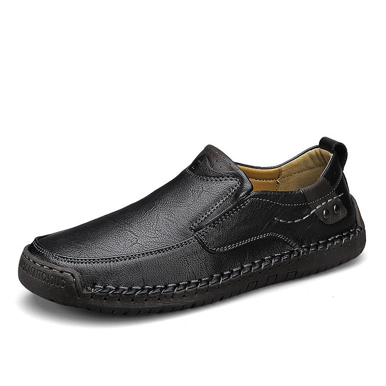 Hand-sewn casual shoes soft sole loafers