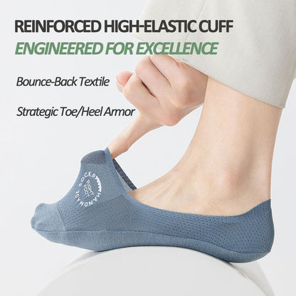 Thin breathable invisible socks non-slip sweat-absorbent deodorant boat socks