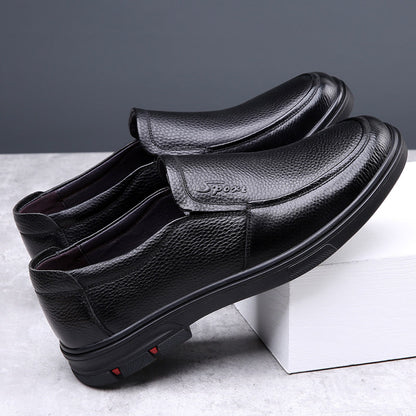 Soft sole lightweight breathable leather loafers