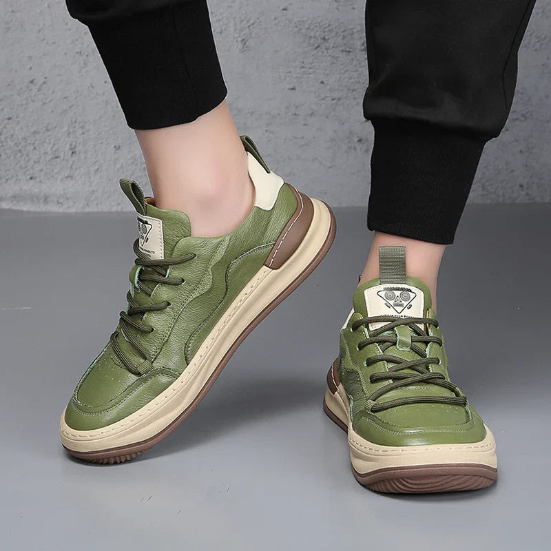 Runeasily Milan Sneaker aus echtem Leder