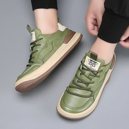 Runeasily Milan Sneaker aus echtem Leder