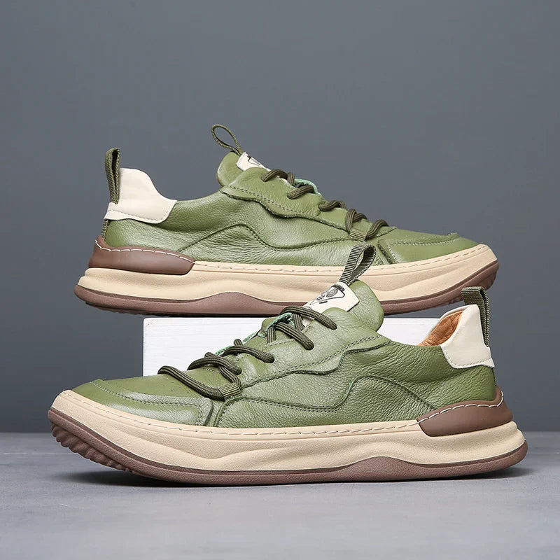 Runeasily Milan Sneaker aus echtem Leder