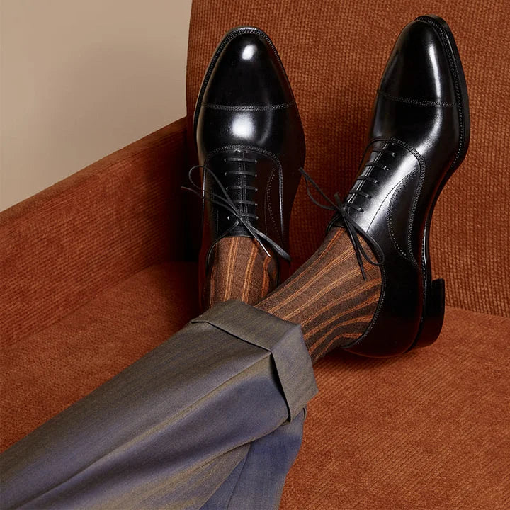 3D Striped Mid-tube Dress Socks