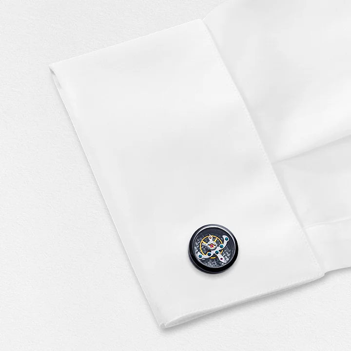 Mechanical Tourbillon Cufflinks|Gentlemen's Shirt Decoration Cufflinks