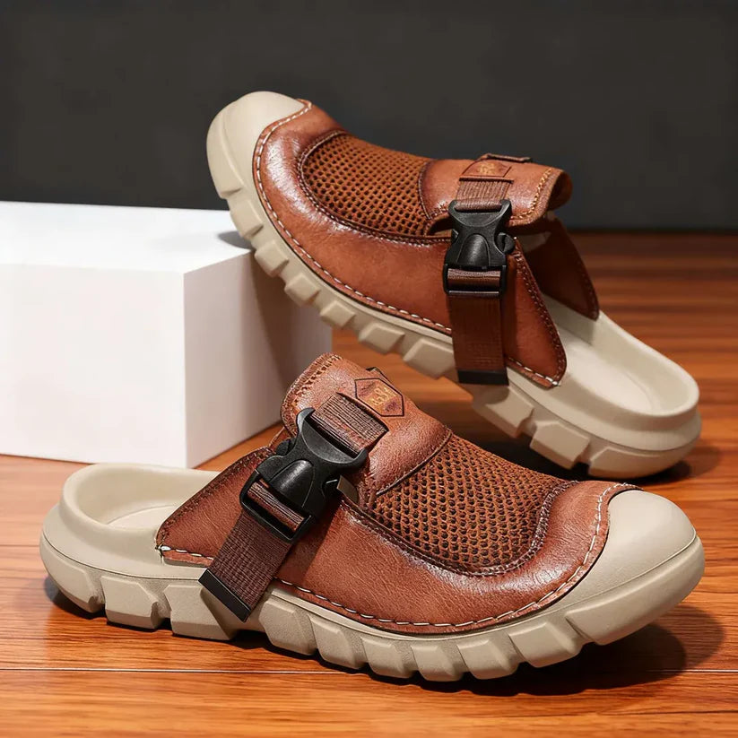Milan Herrenschuhe aus echtem Leder mit komfortabler Airbag-Sohle und ultraleichtem Material
