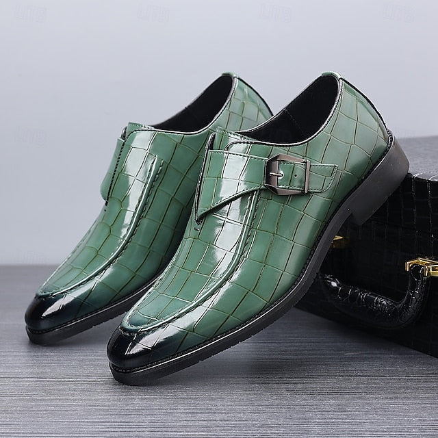 Victorino Leather Monk Strap Loafers